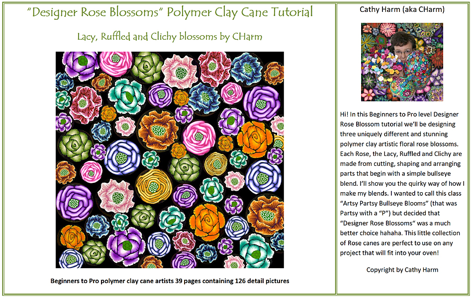 Designer Roses Polymer Clay