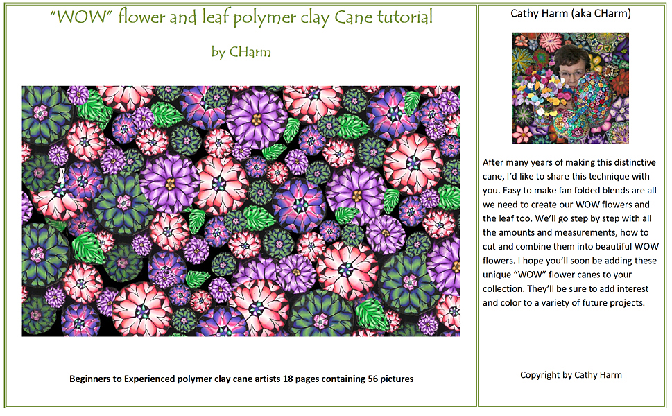 WOW flower polymer clay