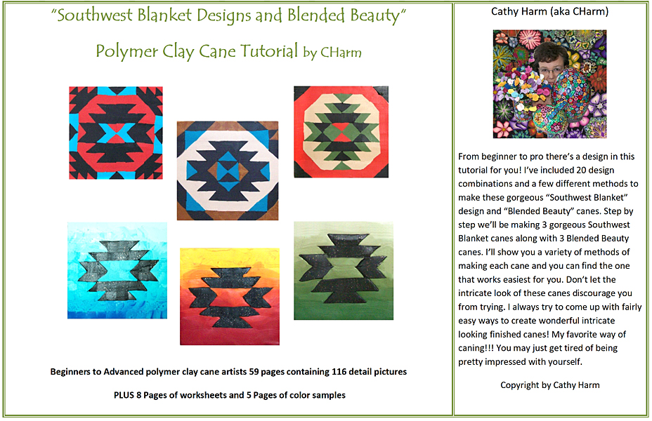 Southwest Blanket Designs Polymer Clay